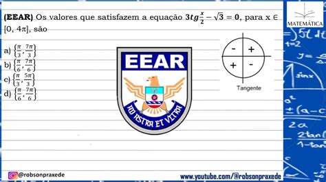 EEAR Os valores que satisfazem a equação 𝟑𝒕𝒈 𝒙 𝟐𝟑 𝟎 para x 0