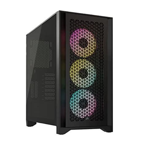 Corsair ICUE 4000D RGB Airflow Mid Tower Case 3X AF120 RGB Elite Fans