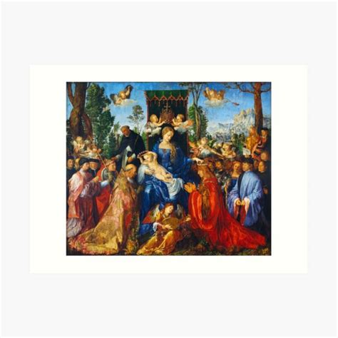 Feast Of The Rosary Albrecht Durer Art Print For Sale By