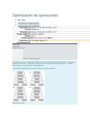 Puntos Extra Autocalificables Optimizaci N De Operaciones Docx