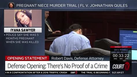 Pregnant Niece Murder Trial Defense Opening Statement Court Tv Video