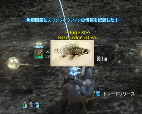 Razor Edge 日記「暁月ヌシ8匹目：スワンプボウフィン」 Final Fantasy Xiv The Lodestone