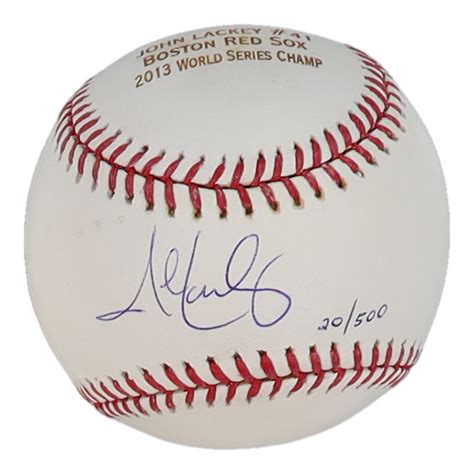 John Lackey Signed LE OML Commemorative Baseball MLB Pristine Auction