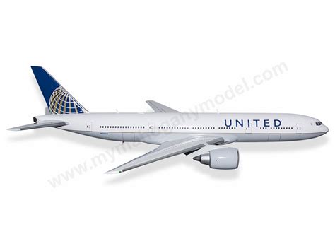 Boeing 777-200 United Airlines N777UA Model - MyMahoganyModels