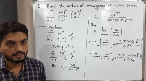 Complex Analysis Unit 1 Lecture 34 Finding Radius Of Convergence