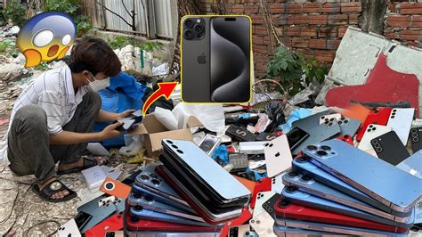 Big Lucky Found Iphone Pro Samsung Huawei In Boxes In Trash