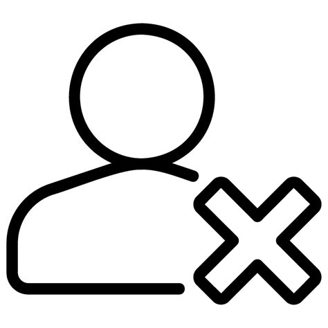 delete account line icon 27962620 Vector Art at Vecteezy