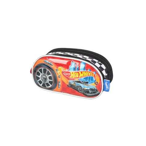 Estojo Triplo Escolar Meninos Hot Wheels Ei41505 Shopee Brasil