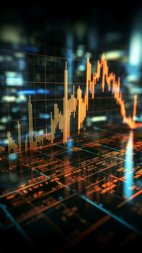 Graph and chart backdrop embodies forex trading, market dynamics, and ...