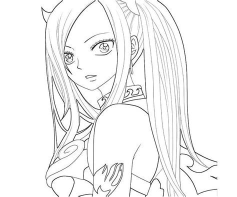 Fairy Tail Erza Coloring Pages Clip Art Library