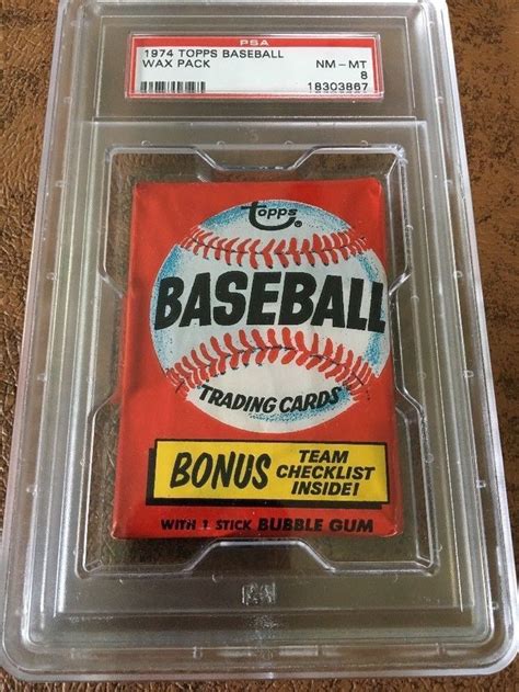 Topps Baseball Unopened Wax Pack Psa Collect Thehobby Psa