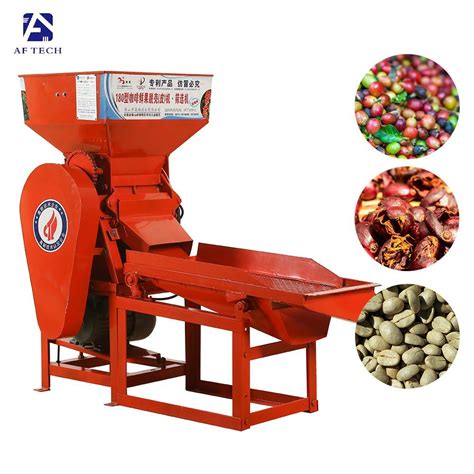 Fresh Coffee Bean Huller Fruit Pulping Wet Processing Peeling Sheller