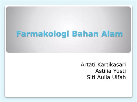 Farmakologi Ppt