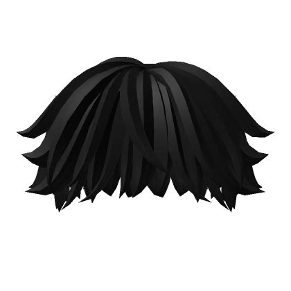 Black Messy Styled Hair's Code & Price - RblxTrade