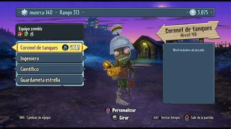 Plants Vs Zombies GW Por Equipos Coronel De Tanques 10 Derrotados