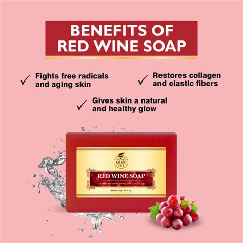 Ka Khadi Ark Herbal Natural Handmade Red Wine Bath Soap Gm Pack Of