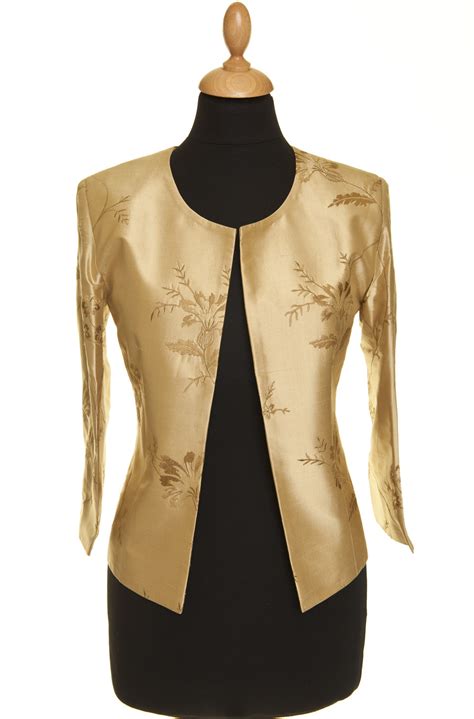 Silk Jacket Women Juna Honey Gold Mother Of The Bride Dress From