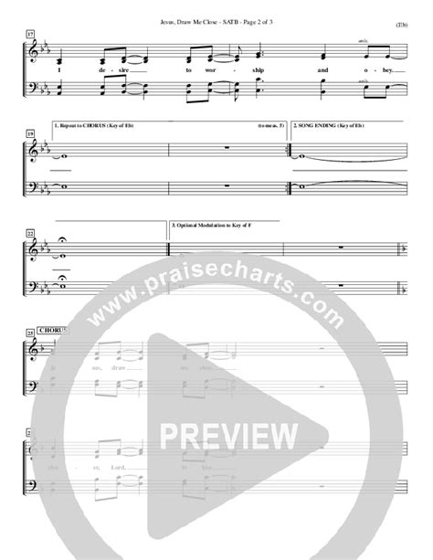 Jesus Draw Me Close Sheet Music PDF Rick Founds PraiseCharts