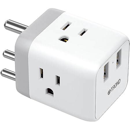 Amazon.com: Premium US to India Power Adapter Plug (Type D, 3 Pack ...