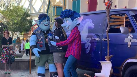 Ian And Barley Meet And Greet Pixars Onward Disney California