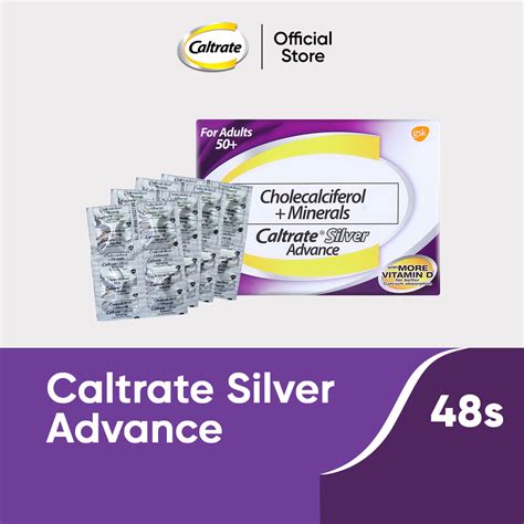 Caltrate Silver Advance Cholecalciferol Minerals To Help Support