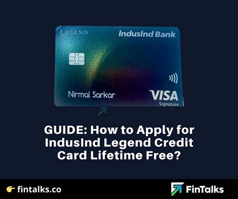 Guide How To Apply For Indusind Legend Credit Card Lifetime Free