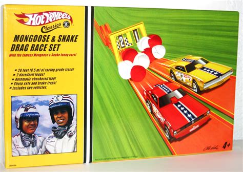 Snake And Mongoose Drag Race Set By Hot Wheels Hot Wheels Vintage Hot Wheels Snake And Mongoose