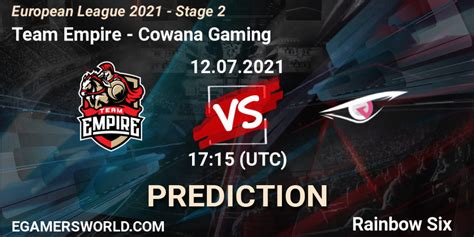 Team Empire Vs Cowana Gaming Betting TIp Match Prediction 12 07 2021