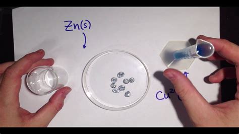 The Reaction Of Zinc Metal And Aqueous Copper II YouTube