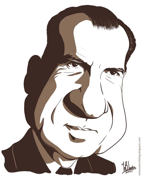 Richard Nixon (Cartoon Caricature)