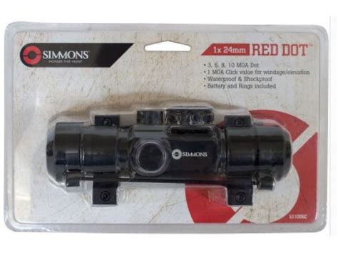 Simmons Red Dot X Mm W Moa Dot Battery Rings Included