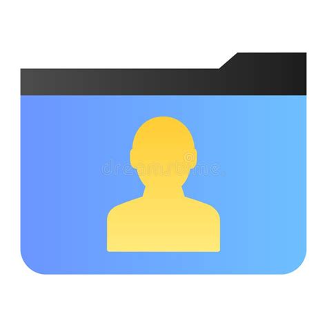 Personal Folder Flat Icon Member Folder Color Icons In Trendy Flat