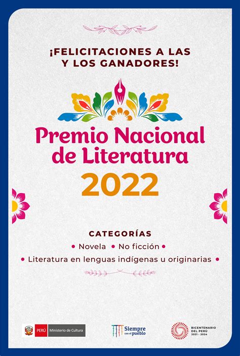 Lista De Ganadores Del Premio Nacional De Literatura Cuenta Artes