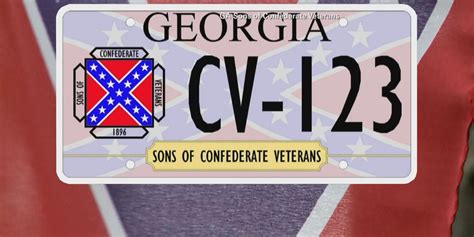 Confederate Flag Returns To Georgia License Plates