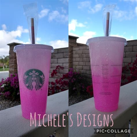 Starbucks Reusable Cold Cup Ombre Pink · Micheles Designs · Online