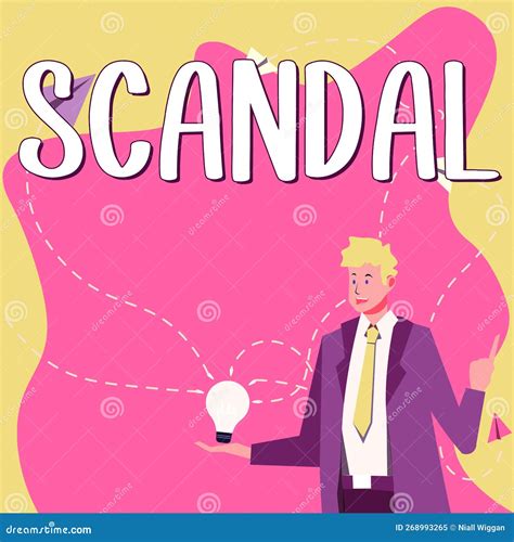 Hand Writing Sign Scandal. Concept Meaning an Action or Event Regarded