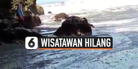 Video Wisatawan Hilang Terseret Ombak Saat Swafoto Enamplus