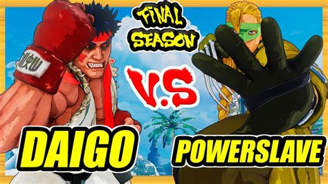 SFV CE Daigo Kage Vs Powerslave Vega Ranked Set Street