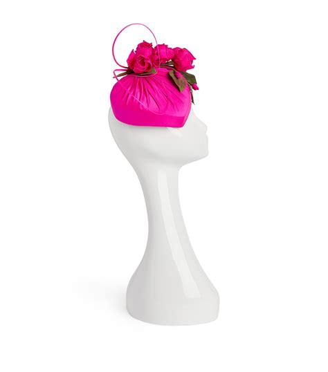 Rachel Trevor Morgan Pink Rose Embellished Pillbox Hat Harrods Uk