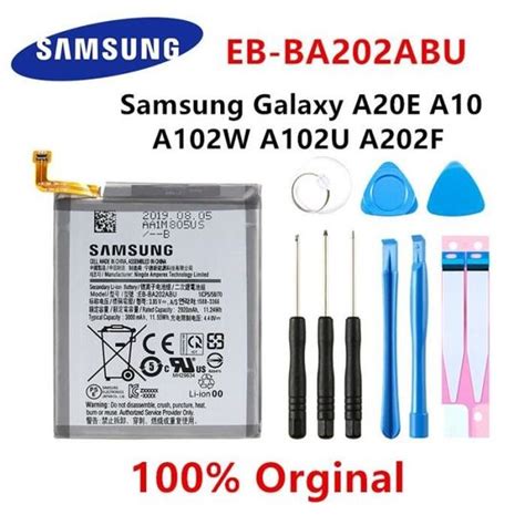 Samsung Original Eb Ba202abu 3000mah Batterie Pour Samsung Galaxy A20e