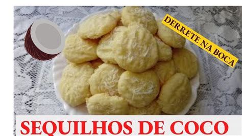 Biscoitinhos de Coco que derrete na Boca Receita Simples e Fácil