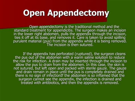 Appendectomy Ppt