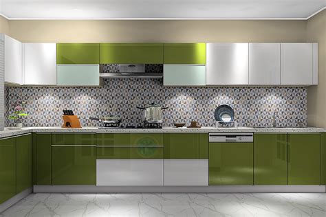 Multicoloured Triangular Kitchen Tiles And Design With Matte Finish