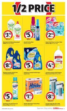 Coles Household Half Price Deals Feb Catalogue Au