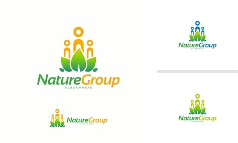 Vector De Concepto De Dise Os De Logotipo De Nature Group Logotipo De