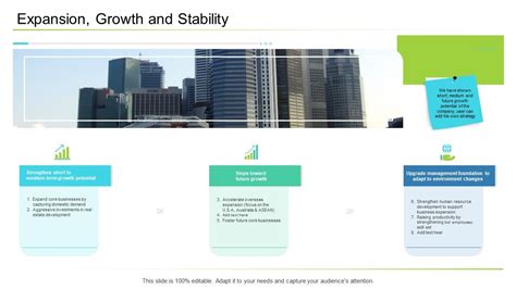 Business Management Expansion Growth And Stability Ppt Infographics