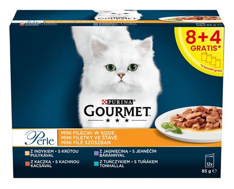 GOURMET Perle Adult Mix smaków w sosie 12 x 85 g Karma dla kota