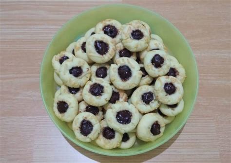 Resep Thumbprint Cookies Eggless Oleh Kikiyoo Cookpad