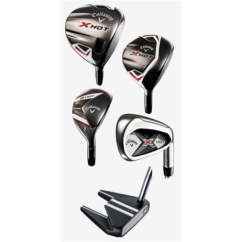 キャロウェイ X HOT ゴルフセット クラブ 本組 FW H I PW AW SW PT キャディーバッグ付属 エックスホット ゴルフクラブ セット