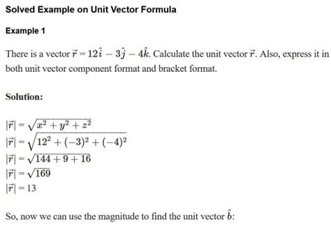 Unit Vector Formula - TRUNG TÂM GIA SƯ TÂM TÀI ĐỨC - HOTLINE: 091 6265 673